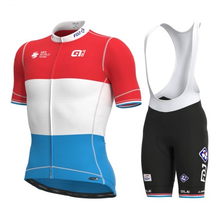 Tenue Cycliste et Cuissard à Bretelles 2021 Groupama-FDJ N004